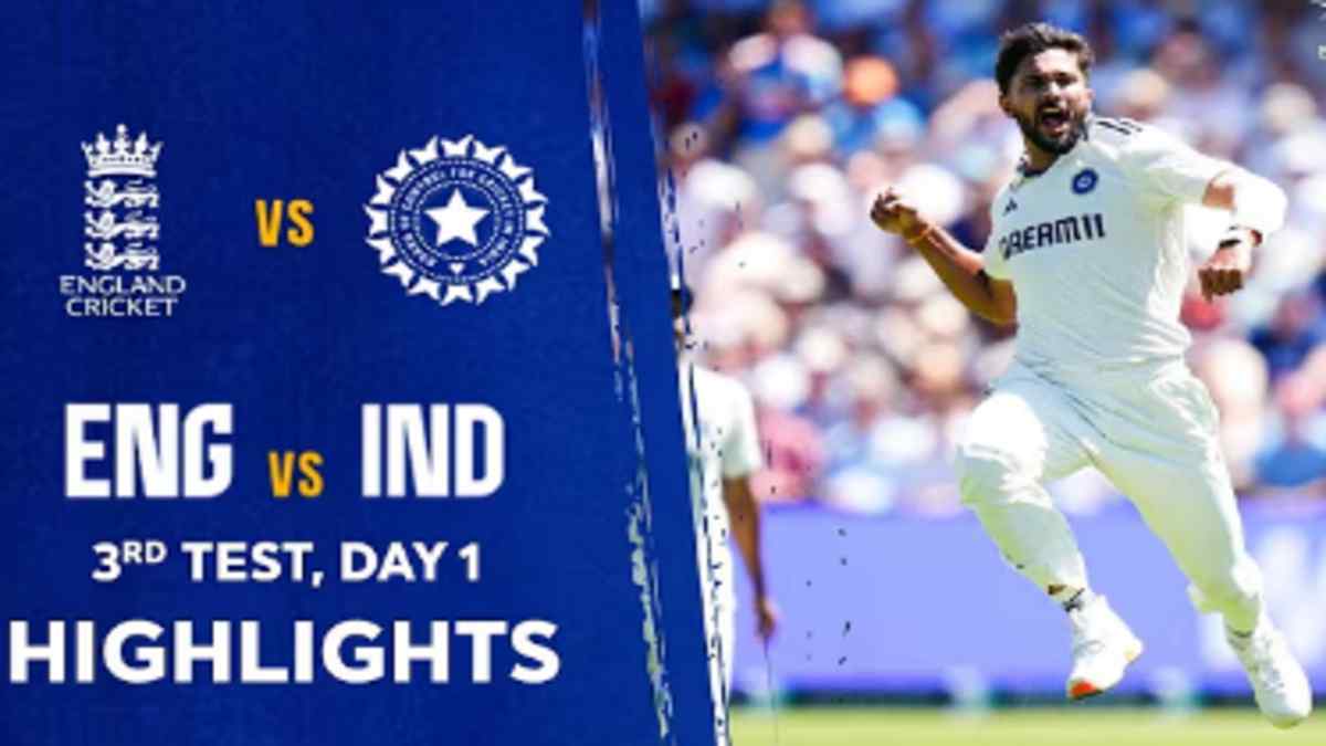 India vs England 3rd Test 2025 Nitish